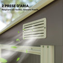 Capanno Attrezzi 1.5x2m con Base Porta Scorrevole e Tetto Inclinato in Metallo Grigio Chiaro      