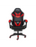 Ergonomischer Gaming-Stuhl 66 x 60 x 134 cm mit Fußstütze aus rotem Kunstleder