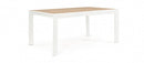 Tavolo Allungabile da Giardino 160-240x100x75h cm Belmar Bianco