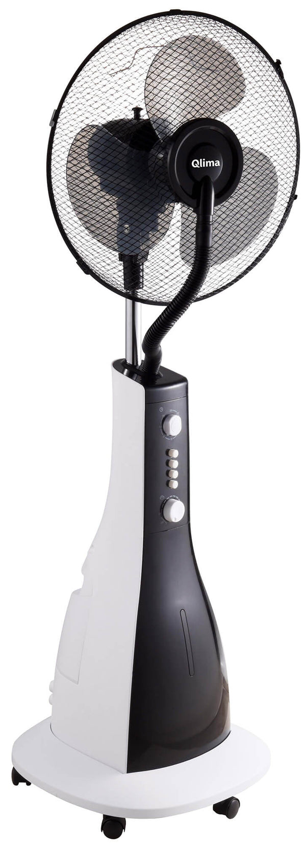 Ø40cm Standventilator mit schwarz-weißem Qlima FSM40 Wasserzerstäuber online