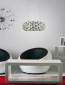 Lampada a Sospensione da Interno  E14 in Metallo Cromo