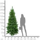 Albero di Natale Artificiale H230 cm Abete Mixed Slim 1227 Tips Verde