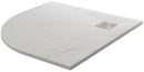Piatto Doccia Semicircolare 90x90 cm in Acrilico Fosterberg Azalea 4 Bianco