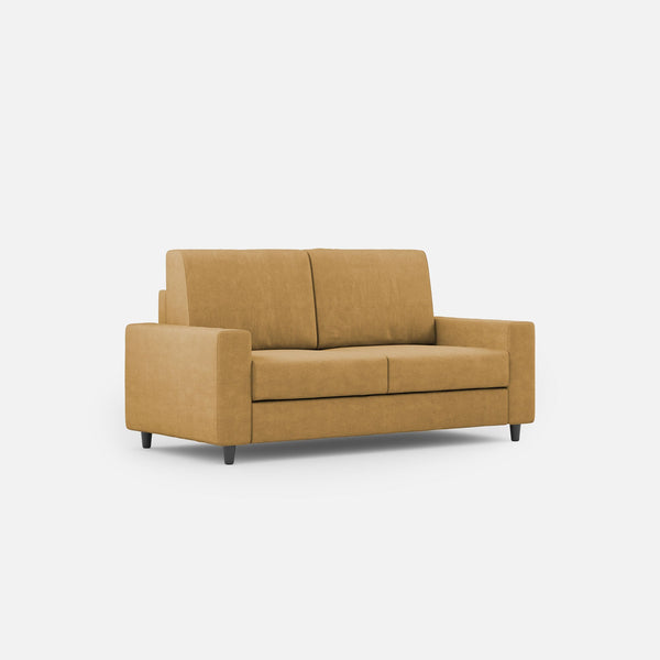 Divano 2 Posti 148x85x85 cm Sakar in Tessuto Ocra sconto