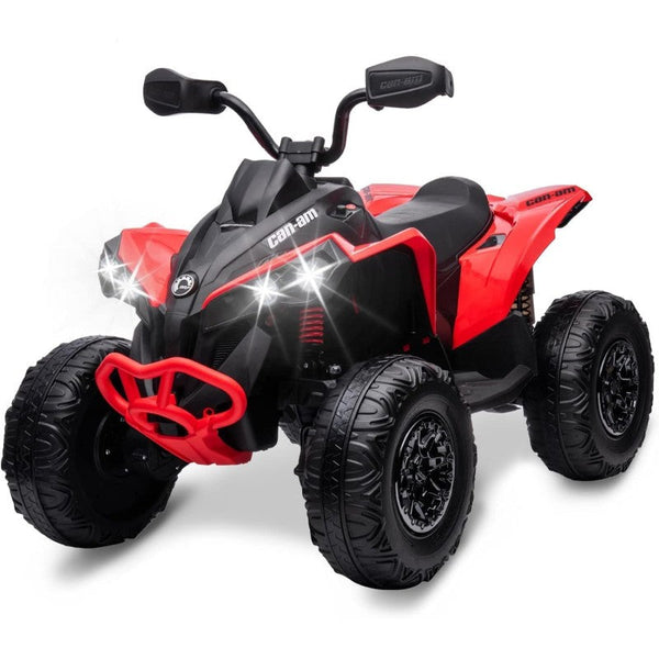 Quad Elettrico per Bambini Licenza Can-Am Renegade 12V ATV Telecomando e Ammortizzatori Rosso sconto