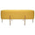 Pouf Poggiapiedi 97x39x40 cm in Tessuto Kate Giallo