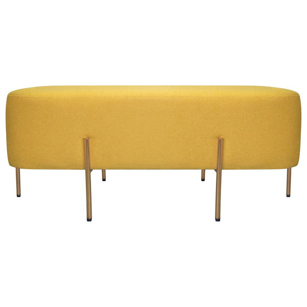 prezzo Pouf Poggiapiedi 97x39x40 cm in Tessuto Kate Giallo