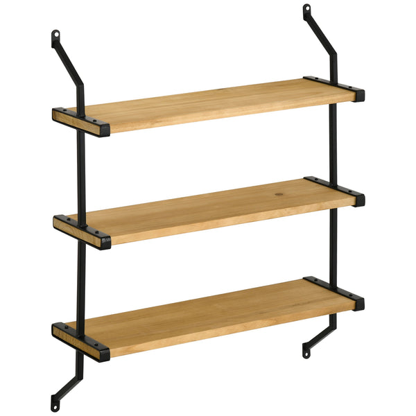 Modernes Hängeleiter-Bücherregal 51 x 15 x 63,5 cm aus Naturholz und Metall acquista