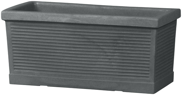 acquista Vase aus Harz Tulli Box Millerighe Classic Anthrazit Verschiedene Größen