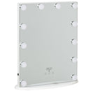 Specchio da Tavolo con LED 41,5x13,5x51 cm per Trucco Make up 