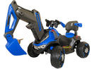 Escavatore Elettrico per Bambini 6V Kidfun Ruspa Force Blu e Nero