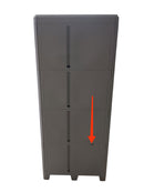 Armadio Portascope Modulare da Esterno 78x43,6x184,4 cm 2 Ante 3 Ripiani in Polipropilene Transforming Grigio e Nero Seconda Scelta