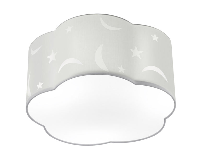 Plafoniera da Interno Attacco E27 in Metallo Bianco