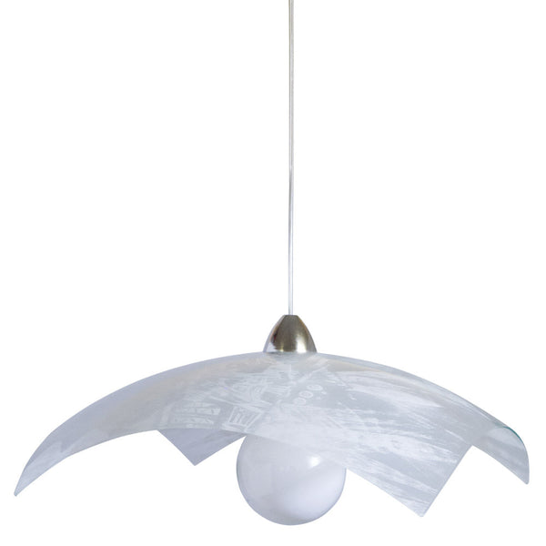 Aufhängung D50 1xE27 Rahmen Chrom-Transparente Glasplatte Abstract E-Energy Roberta acquista