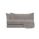Set Lenzuola Sopra Sotto e 2 Federe Linea Water Washed Nocciola