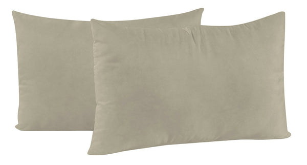 prezzo Paar Kissenbezüge 52x82 cm aus taubengrauer Mikrofaser