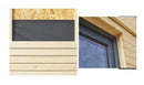 Casetta Abitabile da Giardino 3,65x2,99m Senza Pavimento con Pareti Isolanti Decor Home 9m²