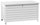 Outdoor-Koffer mit Rollen 142 x 72 x 74 cm Weiß