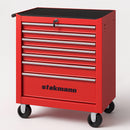 Carrello Portautensili 68x33x78 cm con 7 Cassetti per Utensili in Acciaio Rosso      