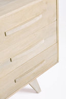 Credenza 2 Ante 3 Cassetti 155x40x80h cm Sahana 