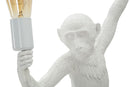 Lampada da Muro Monkey Bianca 32x32x64 cm in Resina Bianco      