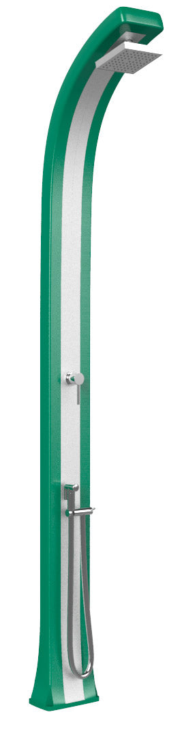 Doccia da Giardino Miscelatore e Doccetta Arkema Spring Plus Fascia Inox Verde