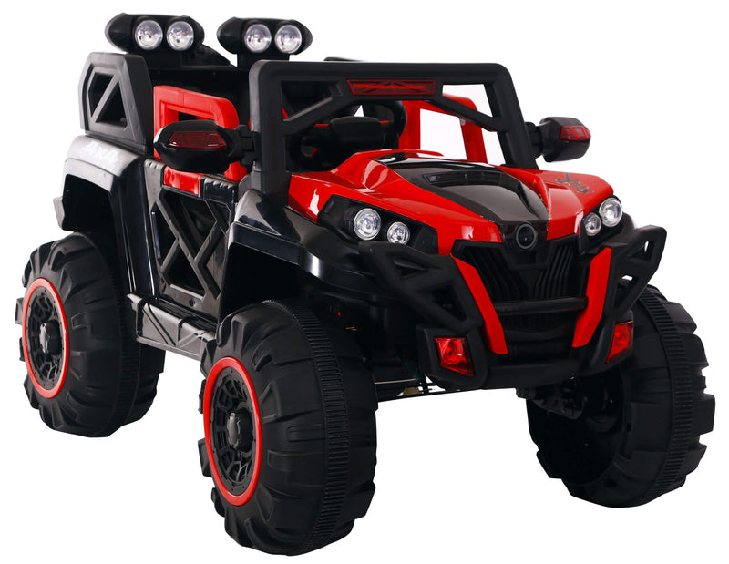 Macchina Elettrica per Bambini 12V Kidfun Fuoristrada 4x4 Rossa