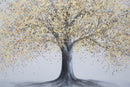 Dipinto su Tela Tree Simple 120x3,8x80 cm in Legno di Pino e Canvas Multicolor