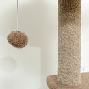 Albero Tiragraffi per Gatti 4 Livelli 48x40x133 cm con Casetta Ripiani e Cuccia Marrone 
