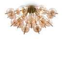 Plafoniera Modern in Metallo Bolla Ottone