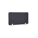 Pannello Fonoassorbente da Banco 80x45 cm Coppia di Piedini con Base D'Appoggio Finitura Antracite    