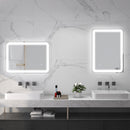Specchio Bagno con LED a 3 Temperature e Interruttore Touch 70x50 cm Antiappannamento 