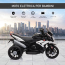 Moto Elettrica per Bambini 6V 3 Ruote Nera