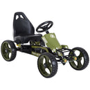 Go Kart a Pedali per Bambini Sedile Regolabile e Freno a Mano Verde  