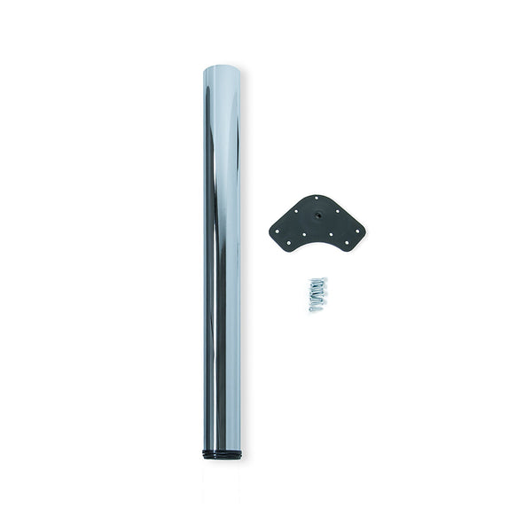 sconto Tischbeine Ø60 mm aus glänzend verchromtem Emuca-Stahl