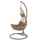 Soriani Garden Swing Hängematte aus Metall und Polyrattan Grey und Brown Drop
