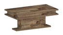 Tavolino Soggiorno 100x55x42 cm Little Big con LED Acero Pereira  