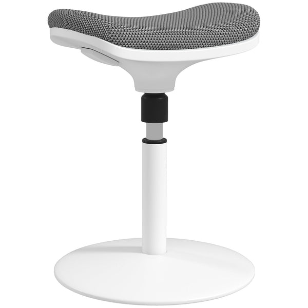 sconto Sgabello Ergonomico e Imbottito ad Altezza Regolabile 41,5x41,5x51,5-71,5 cm con Inclinazione a 5° Grigio