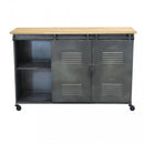 Mobile Gabriel 116x40x77 h cm in Acciaio Grigio