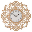 Orologio da Muro Carving Ø 60x4,5 cm in Rattan