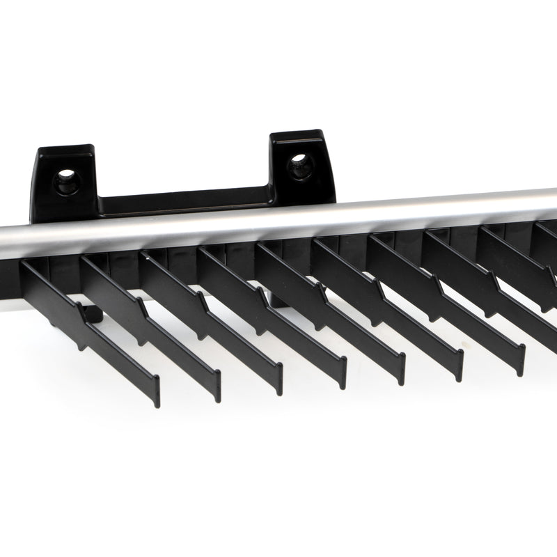 Portacravatte Laterale Estraibile per Armadio 36 Cravatte in Alluminio e Plastica Emuca Anodizzato opaco