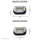 Cuccia Imbottita per Cani e Gatti in Poliestere Nuvola Panna