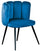 Gepolsterter Stuhl 57x51x77 cm in Teal Velvet