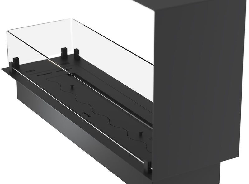 Camino a Bioetanolo da Incasso 100x30x60 cm Infire U1000 Slim Nero  