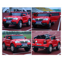 Macchina Elettrica per Bambini 12V 2 Posti Pick Up Rosso