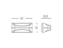 Applique da Esterno a LED 10W 4000K Sovil Bianco