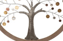 Pannello da Muro Albero della Vita Mirror New Ø80x2 cm in Ferro e MDF