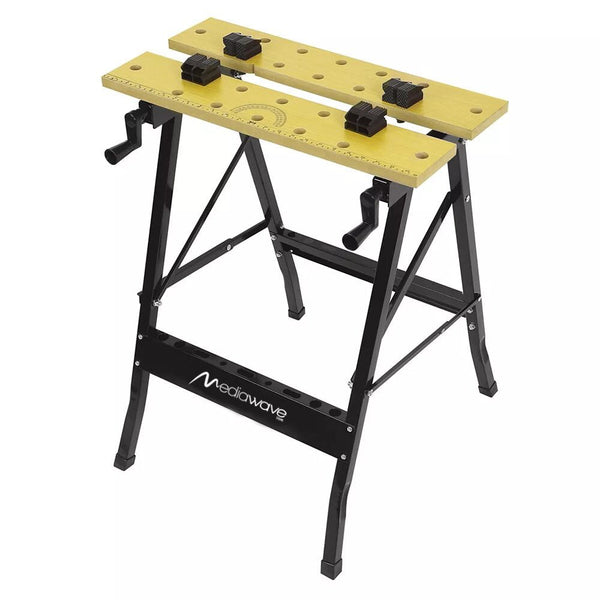 Faltbare DIY-Werkbank mit seitlichen Klemmen und Werkzeughalter online