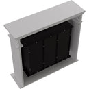 Camino a Bioetanolo da Pavimento 95x28x87 cm Flig San Jose Light Bianco