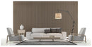 Set 5 Pannelli Fonoassorbenti per Interno da Parete 57,25x1,9x120 cm in MDF e Carta Melaminica Rovere 